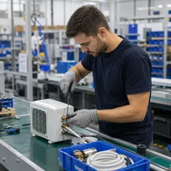 Работа на заводе по подключению кондиционеров в Петах Тикве