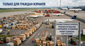 Требуются разнорабочие в грузовой терминал аэропорта с хорошими условиями